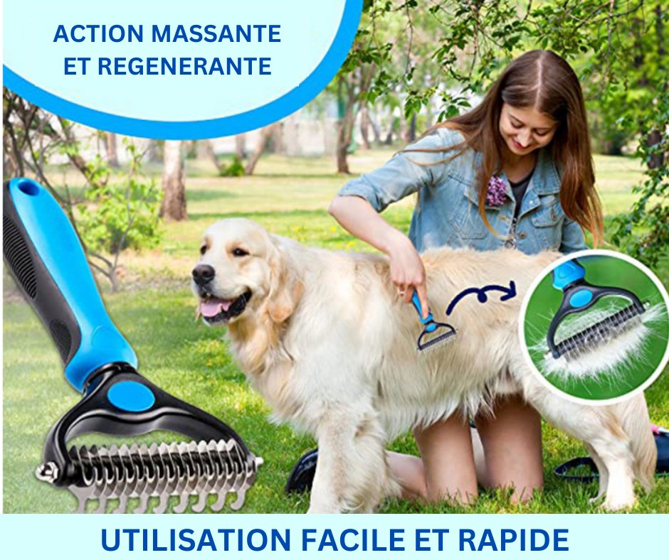 Brosse démellage pour chiens et chats - Mycharmingdog